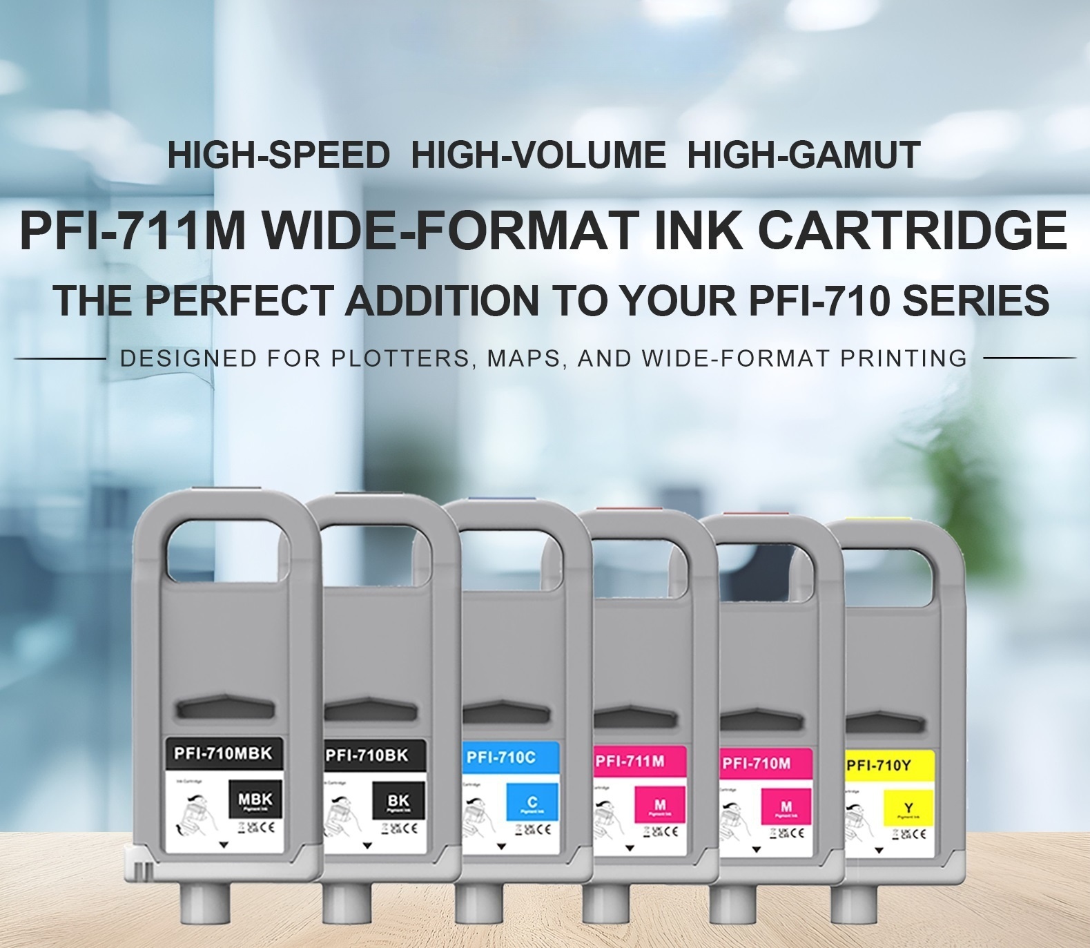 PFI-711M Wide-format:Perfect Complement To PFI-710 Series